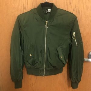 H&M Green Bomber Jacket